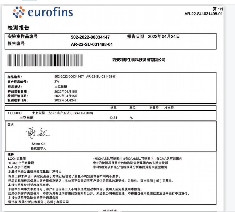 turkesterone test